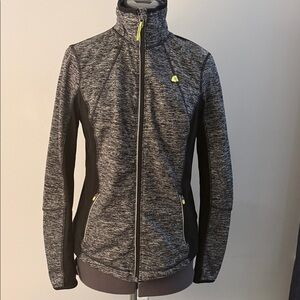 Tangerine Women's Heathered Black and Gray Utility Jacket